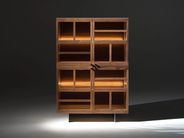 TORII - Wooden display cabinet with integrated lighting by Casamania & Horm - view 2